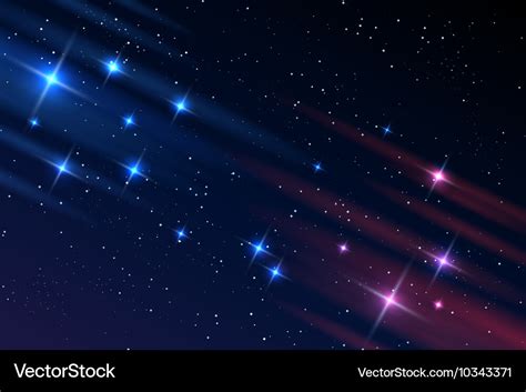 Night sky galaxy stars Royalty Free Vector Image