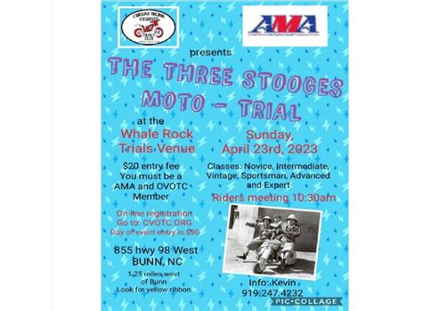 Three Stooges Moto-Trial (Bunn NC) — Carolina Virginia Observed Trials Club