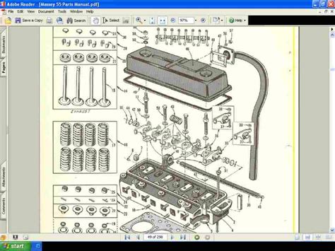 MASSEY FERGUSON MF50 Tractor Parts Manual for MF 50 Service Repair ...