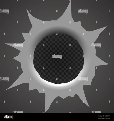 Bullet hole isolated. Vector illustration . Template for your design ...