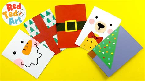 10 Super Simple Christmas Card Designs to make in less than 5 minutes