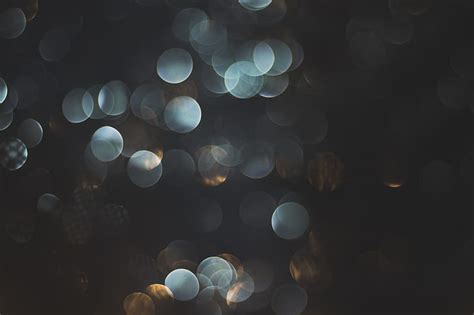 HD wallpaper: bokeh, blue, dark background | Wallpaper Flare