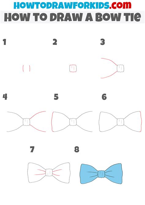 How to Draw a Bow Tie - Easy Drawing Tutorial For Kids