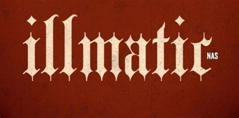 Nas illmatic font | Arm tattoos lettering, Darkside tattoo, Graphic ...