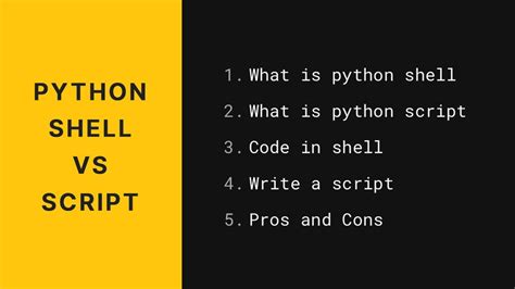 Python Shell vs Script - you use them wrong! - YouTube