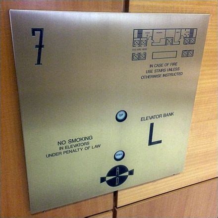 Elevator Call Button Floor Plan Plaque Otis, Elevator, Compliant ...