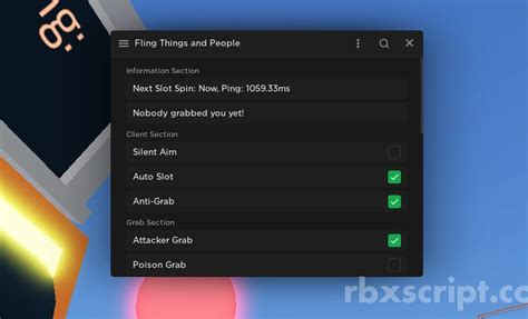Fling Things and People: Auto Slot, Silent Aim, Anti Grab Scripts ...