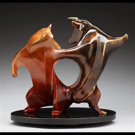 Wall Street Bull & Bear Sculpture in Bronze | "Wall Street Waltz"