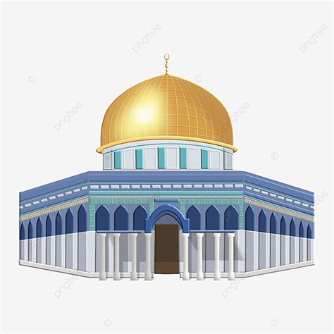 Al Aqsa Mosque Vector Art PNG, Al Aqsa Mosque In The City Of Quds ...