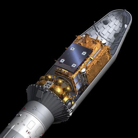 ESA - Cut open view of the Soyuz rocket carrying Sentinel-1A satellite