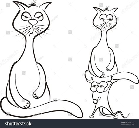 Cat Thinking Stock Vector (Royalty Free) 96697291 | Shutterstock