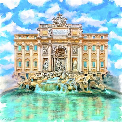 La Dolce Vita - The Trevi Fountain in Rome Photograph by Mark Tisdale