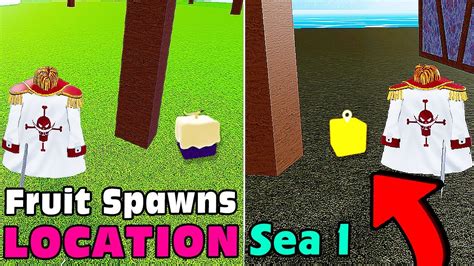 How to Find All Fruit Spawn Locations in Sea 1 - Blox Fruits - YouTube