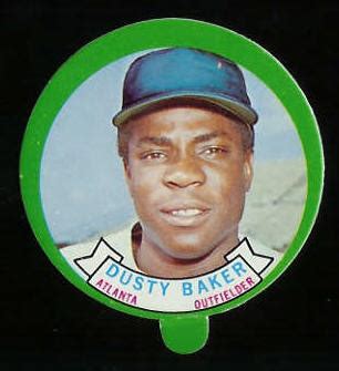 1973 Topps Candy Lid - DUSTY BAKER (Braves)