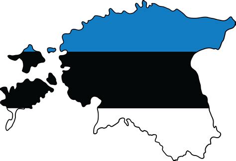 drawing of estonia flag map. 35898454 PNG