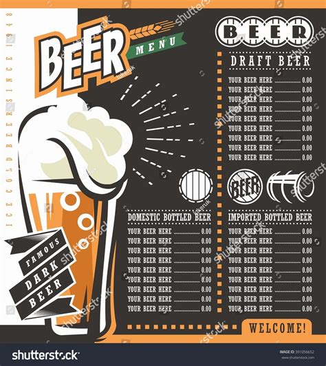 Beer Menu Template Word, Web Table Of Content Elements Of A Good Beer ...