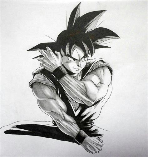 Son Goku - sketch by darkogoku on DeviantArt