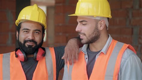 People Working In Construction Site Portrait Stock Footage SBV ...