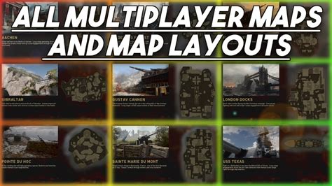 Call of Duty WWII | All Multiplayer Maps and Map Layouts [Overview] No ...