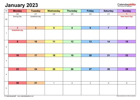 Jan 2024 Calendar Printable Free