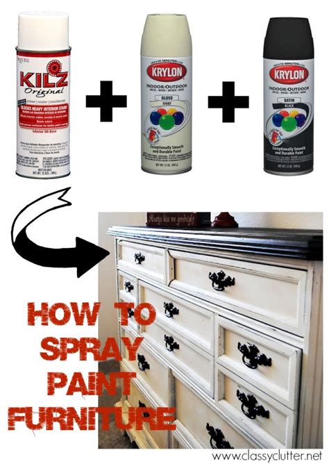 How to Spray Paint Furniture