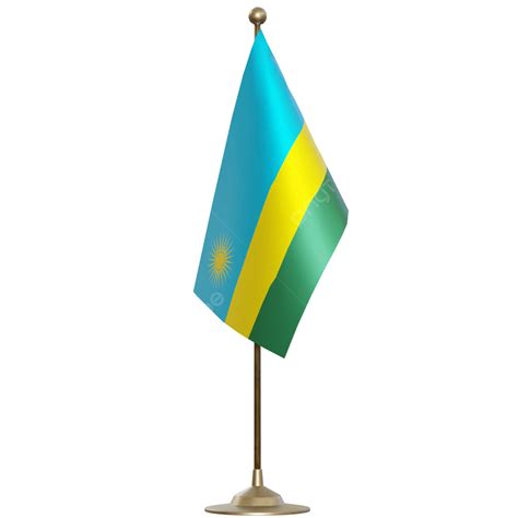 Rwanda Flag With Pole, Rwanda Flag Post, Rwanda Flag, Rwanda Flag With ...