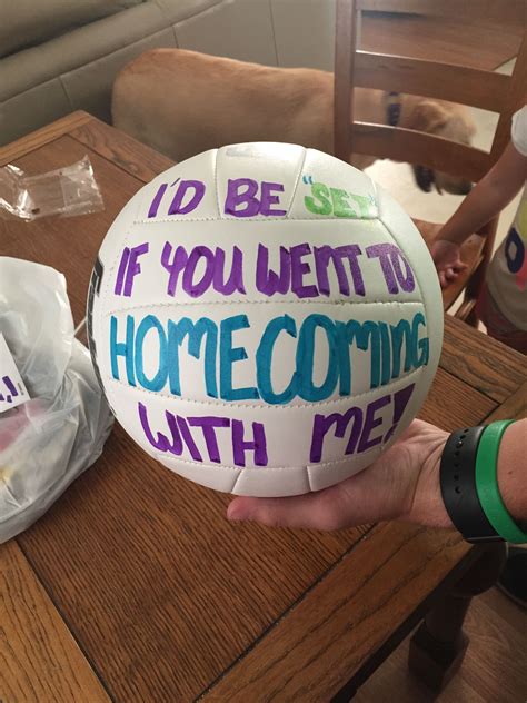 Volleyball Homecoming Proposal | Homecoming proposal, Cute homecoming ...