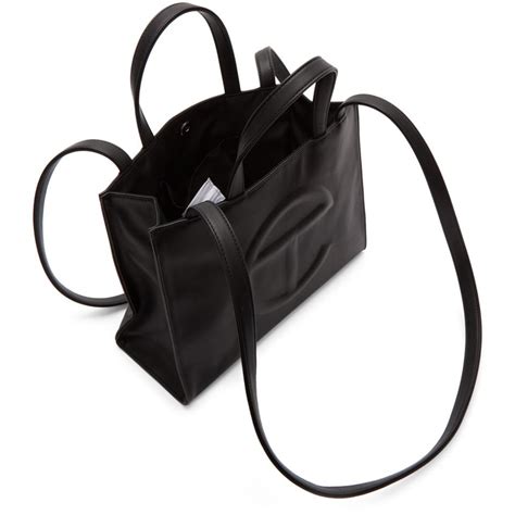 Telfar Medium Black Shopping Bag - www.myassignmentservices.com.au