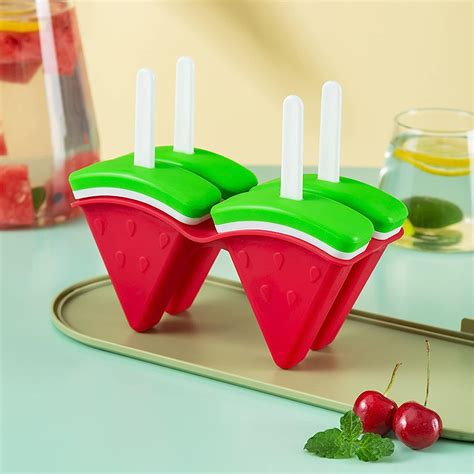 Watermelon Freeze Pops Molds 4 Cavities watermelon ice cream mold ...