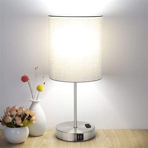 Buy Touch Control Table Lamp, 3 Way Dimmable Bedside Desk Lamp with 2 ...