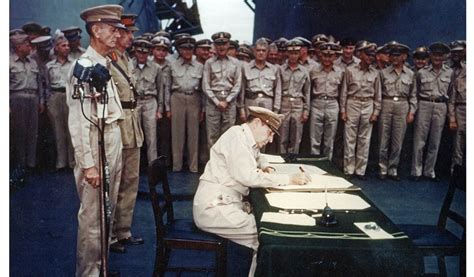 78 Years Ago Today, on The Deck of the USS Missouri, World War II Came ...