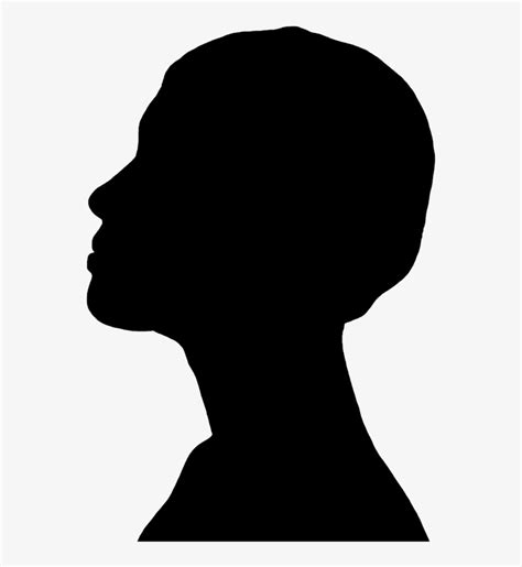 Face Silhouettes Of Men, Women And Children - Silhouette Profile Of ...