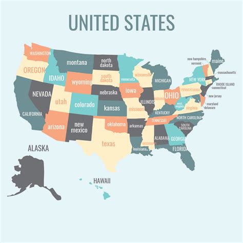 10 best printable map of united states – Artofit