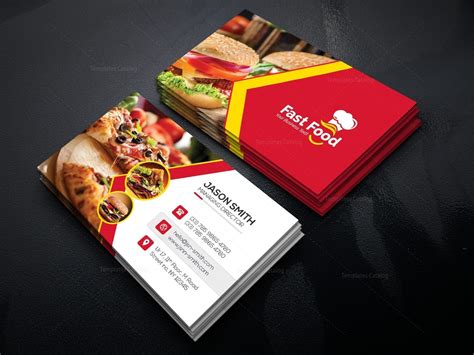 Fast Food Business Card Template | Food business card, Free business ...