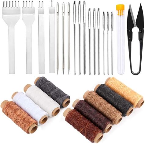 Amazon.com: IMZAY Leather Sewing Tools, Leather Craft Hand Stitching ...