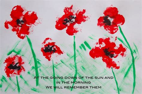 Remembrance Day Poppy Field Craft for Kids | My Baba