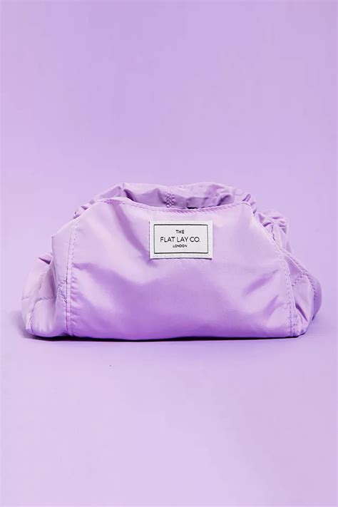 The Flat Lay Co. Lilac Flat Lay Makeup Bag | Urban Outfitters UK