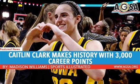 Caitlin Clark Makes History With 3,000 Career Points - American Gold ...