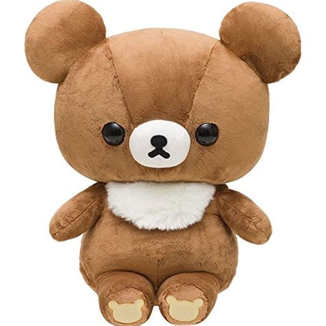 San-X Rilakkuma Chairoikoguma Plush Size L from Japan * Click image for ...