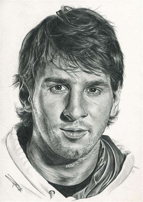 Messi Face Drawing