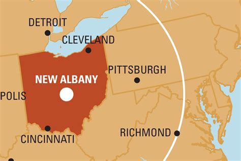 New Albany Ohio Map - Agnese Latashia