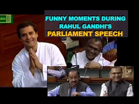 Rahul Gandhi Funny Moments during Lok Sabha Speech | MPs Laugh - YouTube