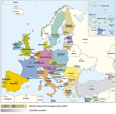 Map of EU Countries - Europe Photo (529685) - Fanpop