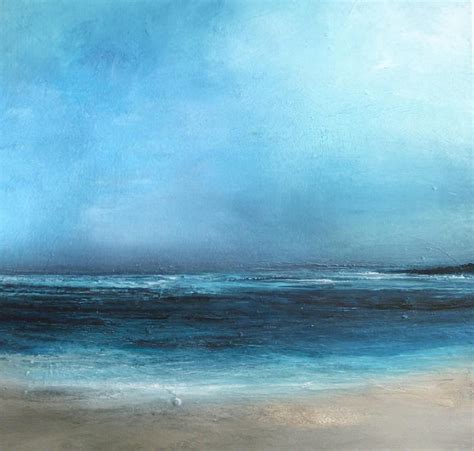 Large Original Sea Level Blue Oil Paintinglarge Wall Art - Etsy | Sky ...