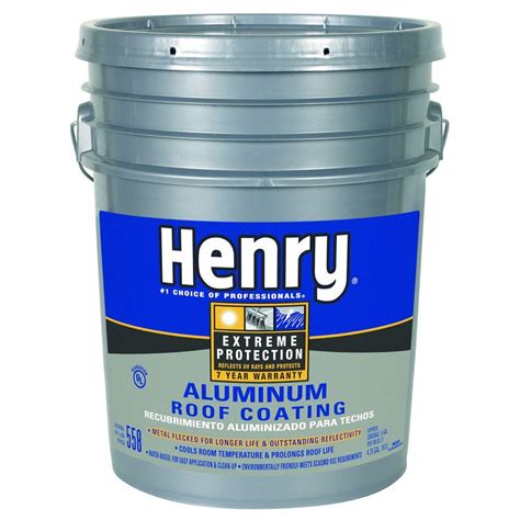 Henry 4.75-Gal. 558 Aluminum Roof Coating-HE558018 - The Home Depot