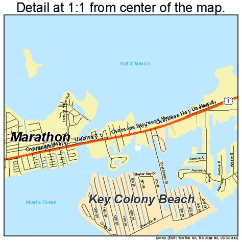 Marathon Florida Street Map 1243000