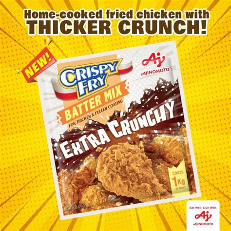 Ajinomoto Crispy Fry Batter Mix makes delicious fried chicken with ...