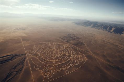 Premium AI Image | Aerial view of the Nazca Lines ancient geoglyphs i ...