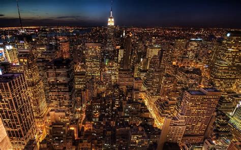 New York City Night Wallpaper Widescreen