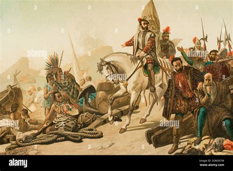 Hernan Cortes And The Aztecs In War